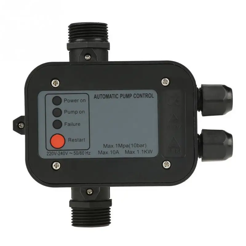220V G1" Black Self-priming Water Pump Pressure Switch Automatic Pressure Controller Automatic Controller
220V G1" Black Self-priming Water Pump Pressure Switch Automatic Pressure Controller Automatic Controller