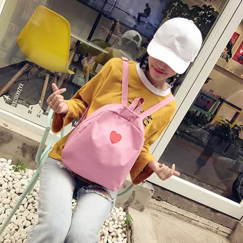 Women Love Heart Printed Backpack Harajuku Cute Soft Sister Pink Backpacks for Teenage Girls Japanese Canvas Small School Bag
Women Love Heart Printed Backpack Harajuku Cute Soft Sister Pink Backpacks for Teenage Girls Japanese Canvas Small School Bag