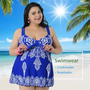 Women One Pieces Swimsuit Large Size Swimsuit Female Print Split Skirt Swimwear fat swimsuit plus size bathing suits sexy
Women One Pieces Swimsuit Large Size Swimsuit Female Print Split Skirt Swimwear fat swimsuit plus size bathing suits sexy