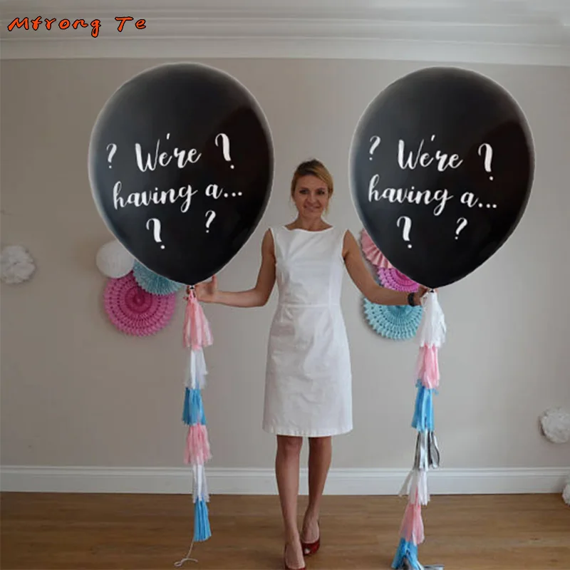 10pcs 36 inch big size We're having a... Gender Reveal latex balloons blue pink Confetti Latex air Balloon for baby shower
10pcs 36 inch big size We're having a... Gender Reveal latex balloons blue pink Confetti Latex air Balloon for baby shower