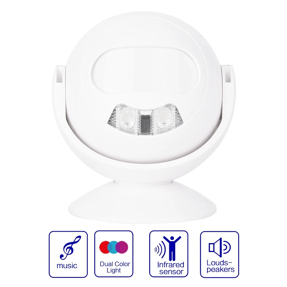 23R Infrared Sensor Alarm Door Entry Welcome Greeting Doorbell Motion Detector Robot Shape Strong Sensitivity
23R Infrared Sensor Alarm Door Entry Welcome Greeting Doorbell Motion Detector Robot Shape Strong Sensitivity