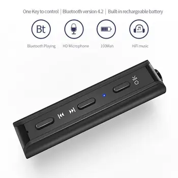1Pcs G29 AUX Wireless Bluetooth Receiver 3.5mm Handsfree Car Kit Audio Adapter Support Bluetooth A2DP
1Pcs G29 AUX Wireless Bluetooth Receiver 3.5mm Handsfree Car Kit Audio Adapter Support Bluetooth A2DP