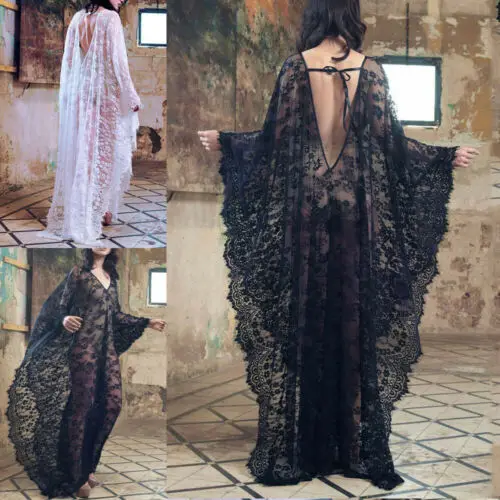 Women Floral See through V neck Transparent Beach Wear Lace Lace up Cover Up Backless Ladies Summer Long Maxi Dress Sexy
Women Floral See through V neck Transparent Beach Wear Lace Lace up Cover Up Backless Ladies Summer Long Maxi Dress Sexy