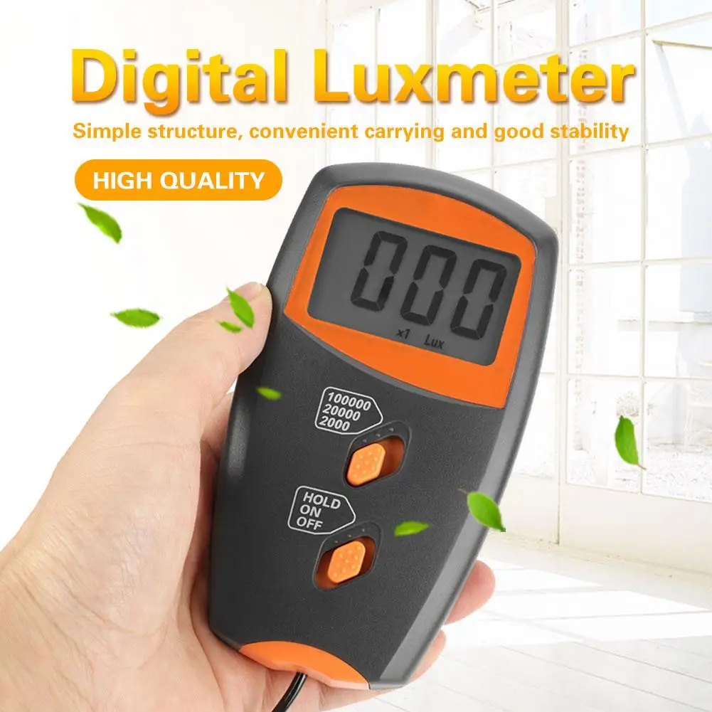 LX1010BS 3 1/2 Light Meter LCD Display Luxmeter Environmental Testing Digital Illuminometer UV Radiometers UV Meter luxometro
LX1010BS 3 1/2 Light Meter LCD Display Luxmeter Environmental Testing Digital Illuminometer UV Radiometers UV Meter luxometro