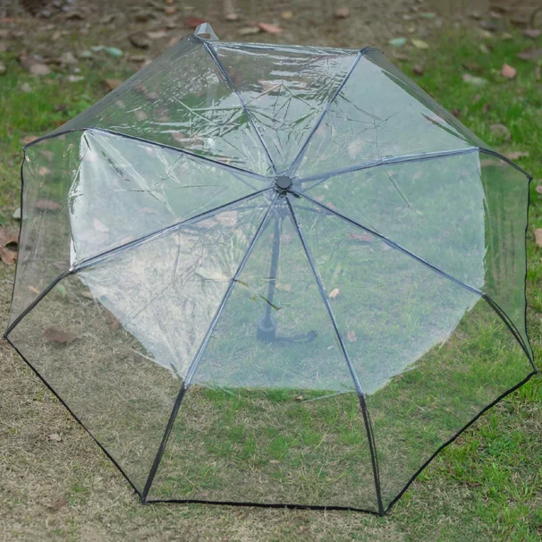 Прозрачный автоматический зонт от дождя компактный складной солнца и для мужчин