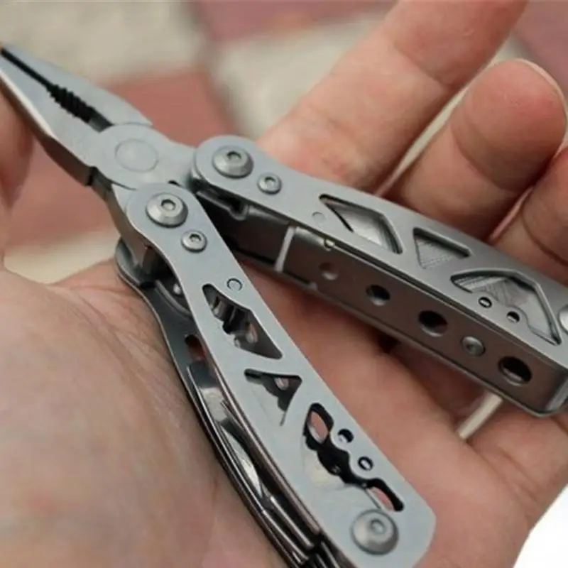 High Quality Outdoor Multi-purpose Stainless Steel Mini Folding Pliers Tools Nail File / Drill // Knife /wood Saw /bottle Opener
High Quality Outdoor Multi-purpose Stainless Steel Mini Folding Pliers Tools Nail File / Drill // Knife /wood Saw /bottle Opener