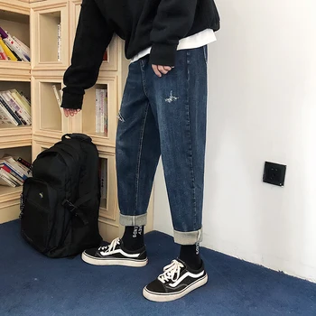 Autumn New Jeans Men Slim Fashion Wash Tear Hole Denim Pants Man Streetwear Hip Hop Casual Trend Wild Male Clothes Trousers
Autumn New Jeans Men Slim Fashion Wash Tear Hole Denim Pants Man Streetwear Hip Hop Casual Trend Wild Male Clothes Trousers