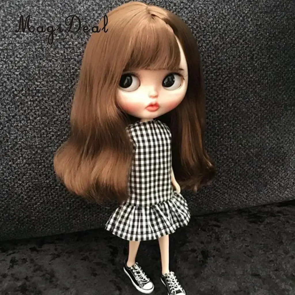1/6 Doll Sleeveless Dress Ruffled Hem Skirt for Blythe Costume Clothing Accessory Gift Black
1/6 Doll Sleeveless Dress Ruffled Hem Skirt for Blythe Costume Clothing Accessory Gift Black