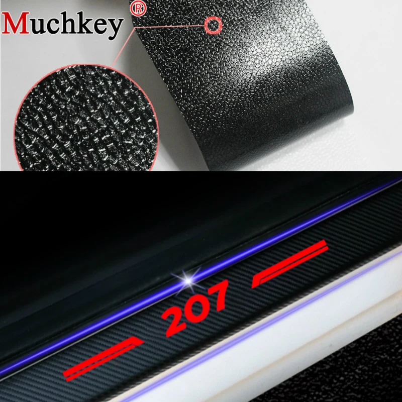 For Peugeot 207 Car Door Threshold Plate Carbon Fiber Stickers Sill Scuff Cover Anti Scratch Decal Car Sticker Auto Part 4Pcs
For Peugeot 207 Car Door Threshold Plate Carbon Fiber Stickers Sill Scuff Cover Anti Scratch Decal Car Sticker Auto Part 4Pcs