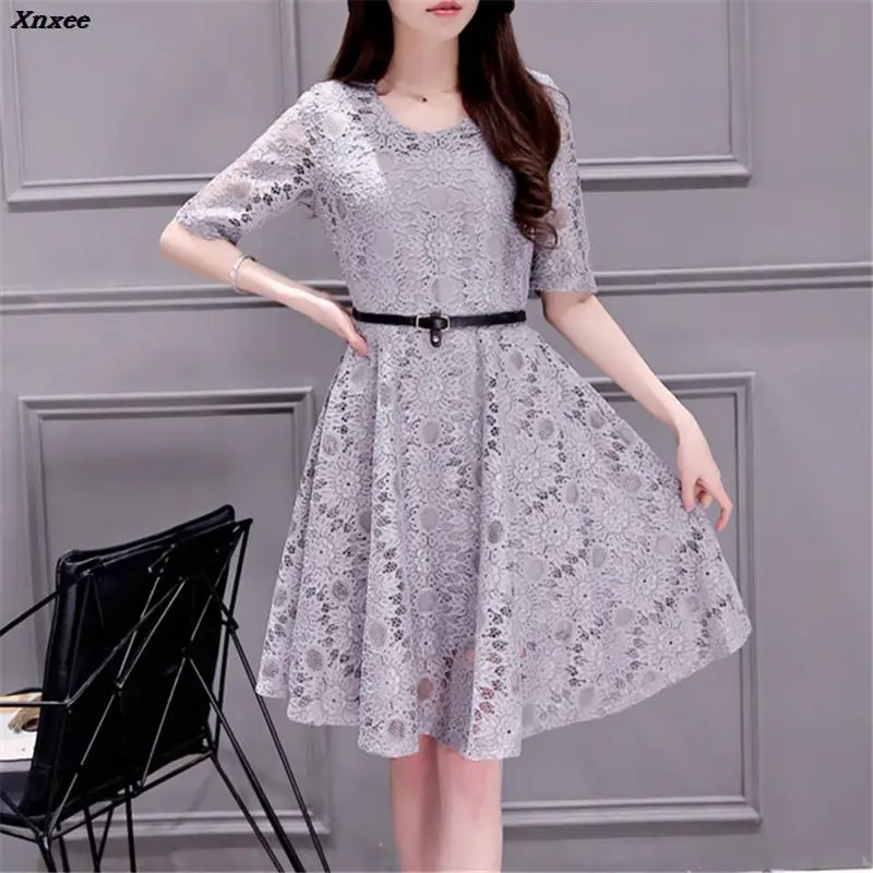 2018 New Women Elegant Vintage Half Sleeve Party Dresses Spring Summer Sexy O Neck Rockabilly A-Line Lace Dress vestidos Xnxee
2018 New Women Elegant Vintage Half Sleeve Party Dresses Spring Summer Sexy O Neck Rockabilly A-Line Lace Dress vestidos Xnxee