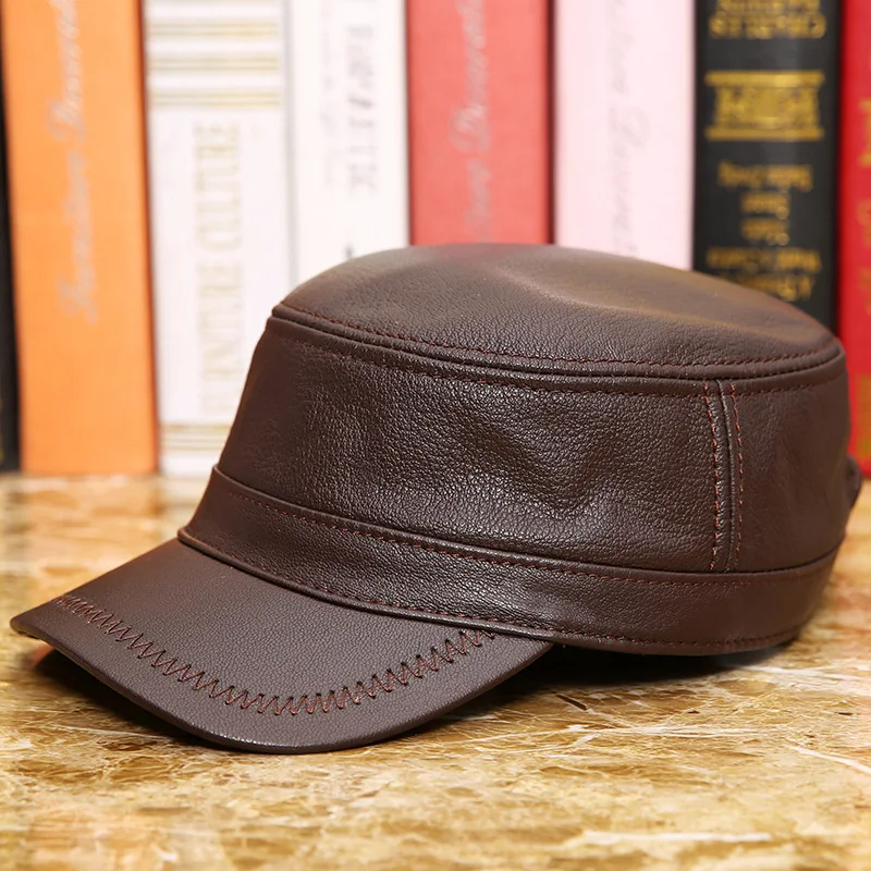 Really Leather Hat Man Youth Thin Section Flat Roof Hat Sheepskin Service Cap Quinquagenarian Leisure Time Single Hat
Really Leather Hat Man Youth Thin Section Flat Roof Hat Sheepskin Service Cap Quinquagenarian Leisure Time Single Hat