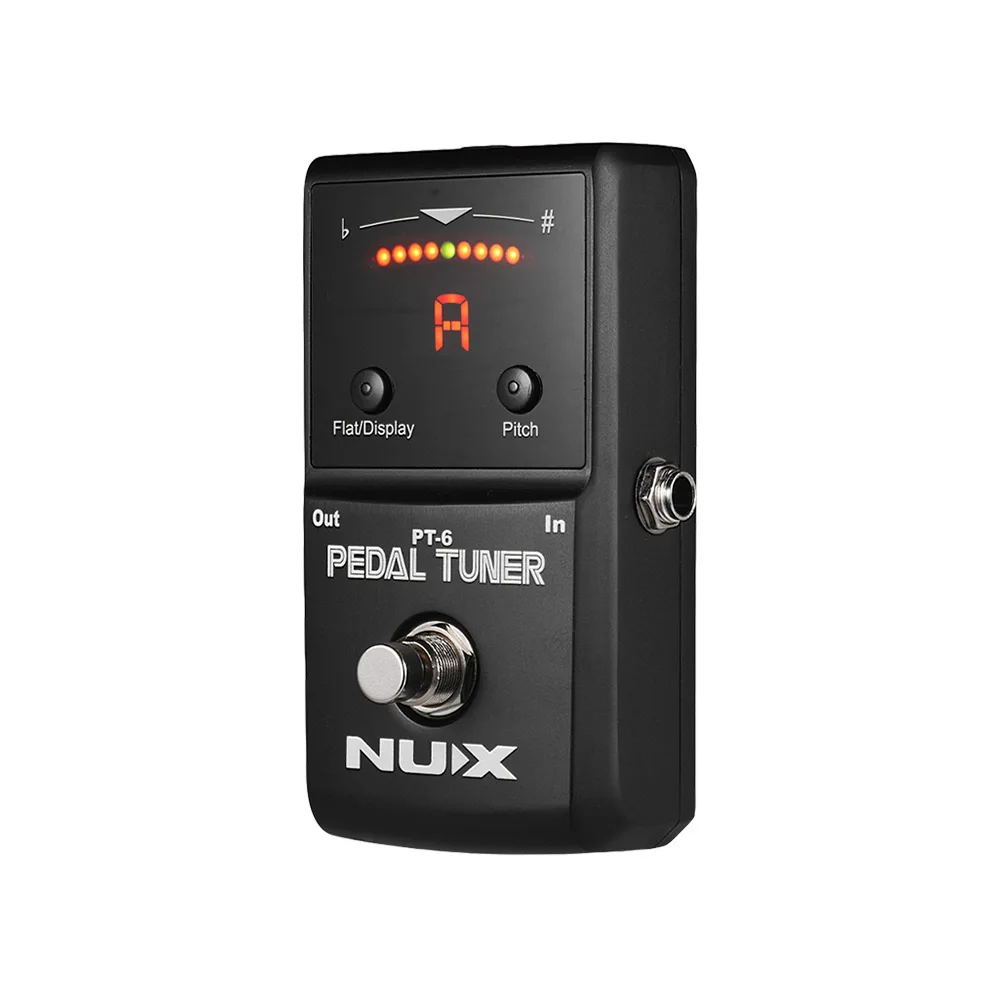 NUX PT-6 Chromatic Tuner Pedal Guitar Pedal Tuner Supports Flat & A4 Tuning LED Display Full Metal Shell Guitar Accessoires
NUX PT-6 Chromatic Tuner Pedal Guitar Pedal Tuner Supports Flat & A4 Tuning LED Display Full Metal Shell Guitar Accessoires