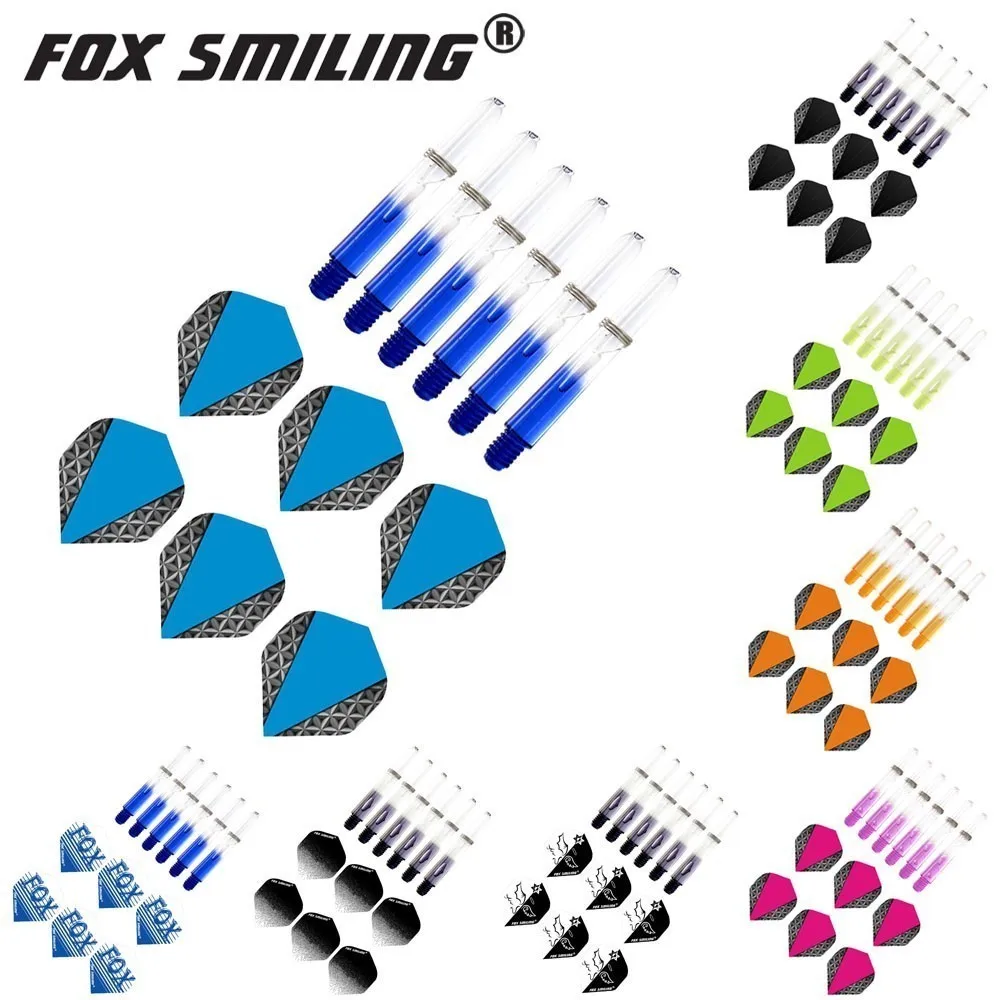 Fox Smiling 2BA 35mm Nylon Dart Shafts With Darts Flights Dardos Feather Leaves Set Colorful Dart Accessories Dartboard Games
Fox Smiling 2BA 35mm Nylon Dart Shafts With Darts Flights Dardos Feather Leaves Set Colorful Dart Accessories Dartboard Games