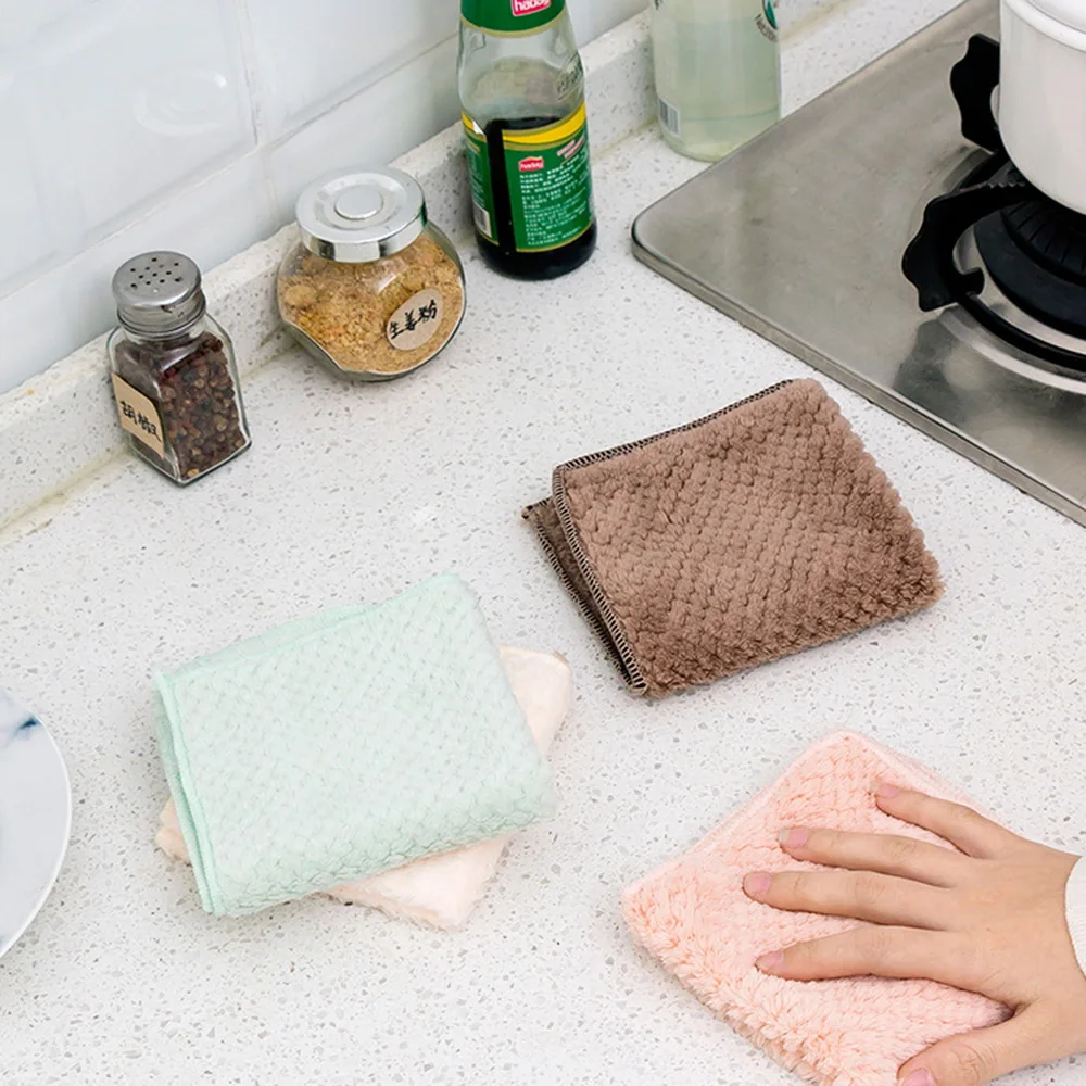 Wipe Table Washing Towel Super Absorbent Nonstick Oil Kitchen Tableware Dish Cloth Household Cleaning Cloth Kitchen Dishclout
Wipe Table Washing Towel Super Absorbent Nonstick Oil Kitchen Tableware Dish Cloth Household Cleaning Cloth Kitchen Dishclout
