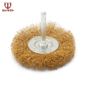 4" 100mm Copper Wire Brush 1/2/5Pcs T Type Steel Wire Brush For Power Dremel Rotary Tools
4" 100mm Copper Wire Brush 1/2/5Pcs T Type Steel Wire Brush For Power Dremel Rotary Tools