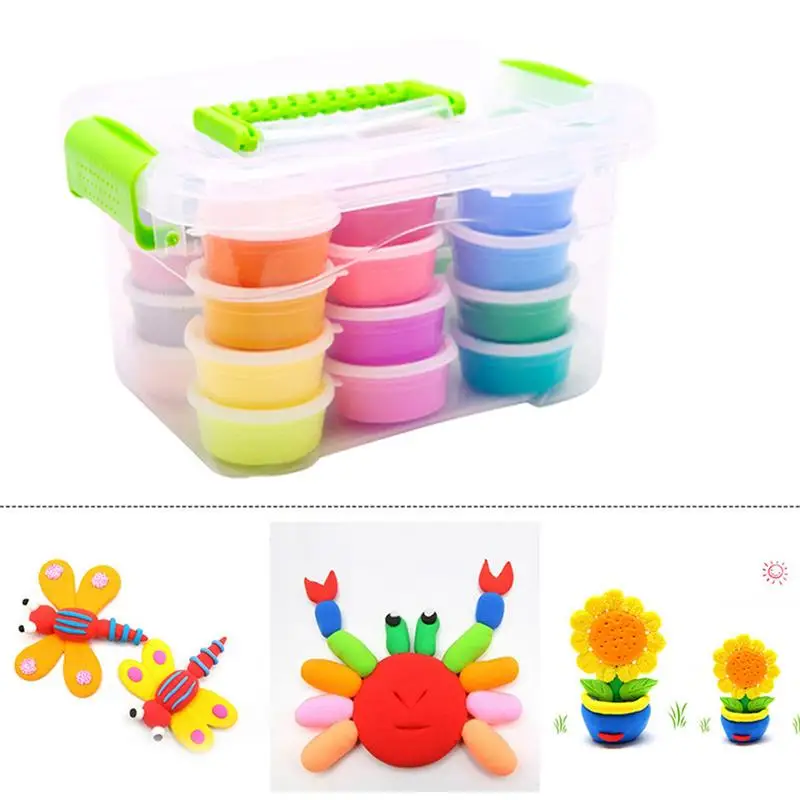 16 Color Air Dry Light Clay Children's Puzzle Toy Space Sediment Plasticene DIY Crystal Mud Clay Mud Snowflake Mud Birthday Gift
16 Color Air Dry Light Clay Children's Puzzle Toy Space Sediment Plasticene DIY Crystal Mud Clay Mud Snowflake Mud Birthday Gift