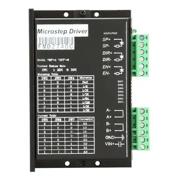 New FMD2740C CNC 2 Phase Stepper Motor Driver 50VDC 4A 128 Microstep High Quality
New FMD2740C CNC 2 Phase Stepper Motor Driver 50VDC 4A 128 Microstep High Quality