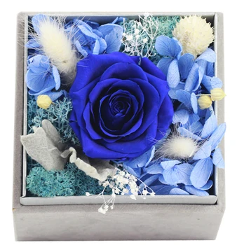 Flower Hydrangea Rose Creative Gift Square Velvet Gift Box Valentine'S Day Gift Handmade Eternal Rose With Velvet Gift Box 
Flower Hydrangea Rose Creative Gift Square Velvet Gift Box Valentine'S Day Gift Handmade Eternal Rose With Velvet Gift Box