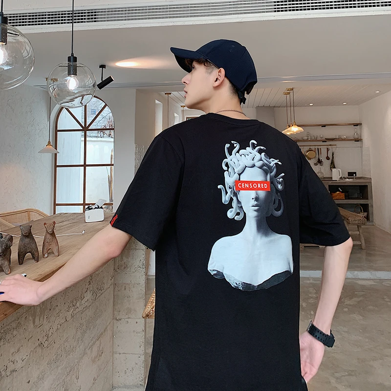 Men's T-shirt 2019 Summer New Youth Popular Cotton Loose Round Neck Pullover Personality Handsome Youth Casual Men's Clothing
Men's T-shirt 2019 Summer New Youth Popular Cotton Loose Round Neck Pullover Personality Handsome Youth Casual Men's Clothing