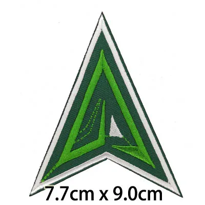 Green arrow triangle badge embroidered iron on patch, DC super hero human jacket cartoon clothing patch accessories DIY
Green arrow triangle badge embroidered iron on patch, DC super hero human jacket cartoon clothing patch accessories DIY
