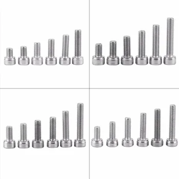 Stainless Steel M3/M5/M6/M8 Hex Socket Head Screws with Hex Nut Washers Kit Nuts and Bolts Fastener Repair Tool AccessoryNew
Stainless Steel M3/M5/M6/M8 Hex Socket Head Screws with Hex Nut Washers Kit Nuts and Bolts Fastener Repair Tool AccessoryNew