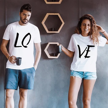 Lovers Couple Summer Funny Couple Women T Shirts Heart Love Printing Cool Men Short Sleeve Couple Boyfriend Clothing
Lovers Couple Summer Funny Couple Women T Shirts Heart Love Printing Cool Men Short Sleeve Couple Boyfriend Clothing