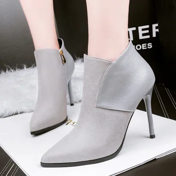 Women winter warm boots Fashion Kitten-Heel Pointy-Toe Sheath Martin Boots & Club Sexy Ankle Boots high heels office ladies shoe
Women winter warm boots Fashion Kitten-Heel Pointy-Toe Sheath Martin Boots & Club Sexy Ankle Boots high heels office ladies shoe