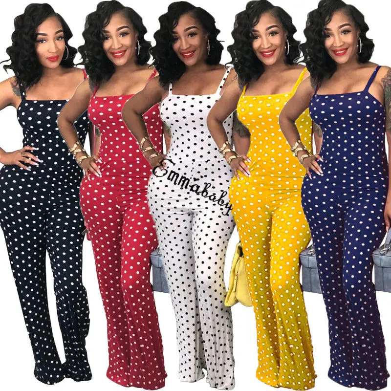 Women Ladies Clubwear Summer Dots Playsuit Jumpsuit Romper Long Pants Party Trousers
Women Ladies Clubwear Summer Dots Playsuit Jumpsuit Romper Long Pants Party Trousers