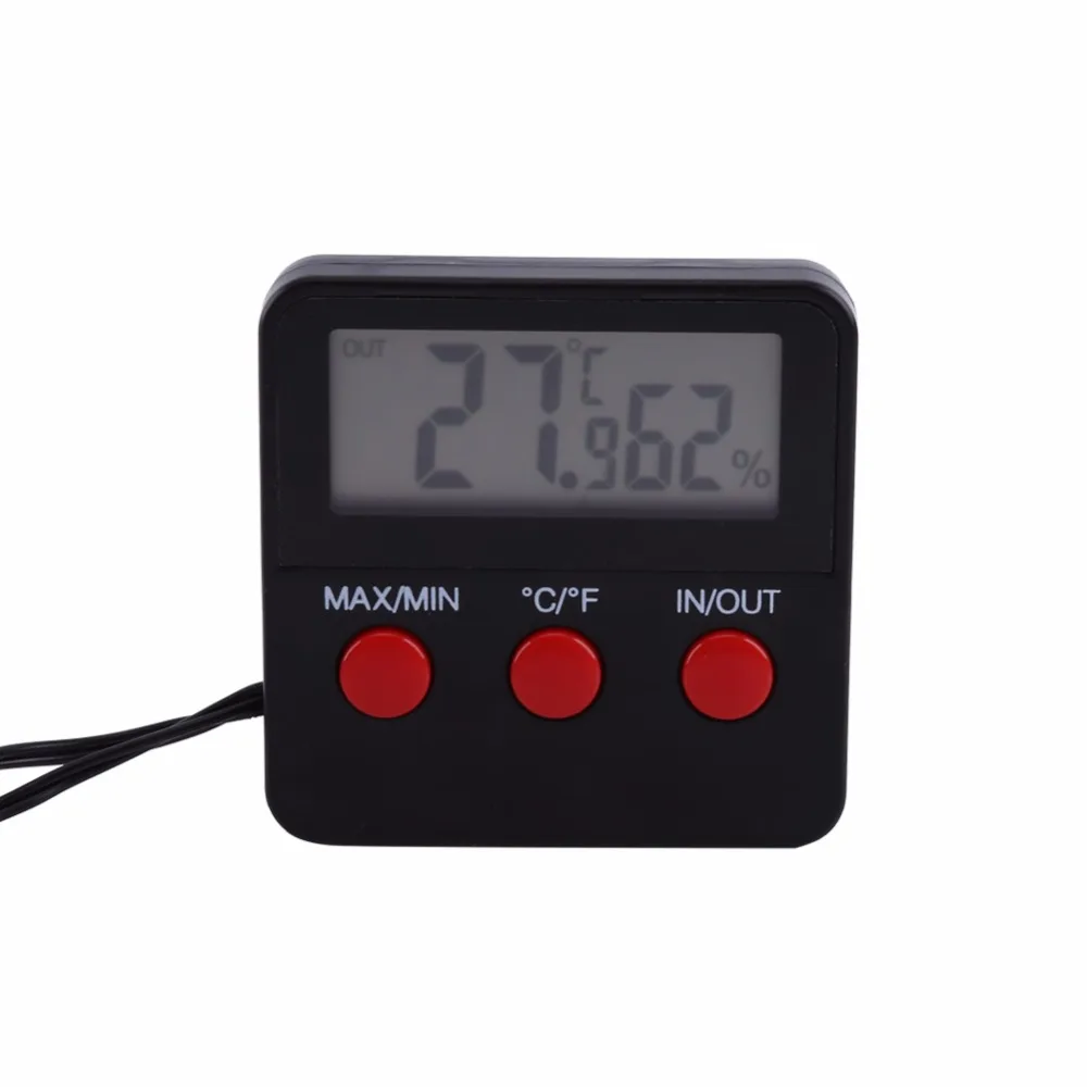 LCD Digital Thermometer Hygrometer with Remote Sensor Reptile Fish Tank Aquarium Marine Water Terrarium Thermometer good
LCD Digital Thermometer Hygrometer with Remote Sensor Reptile Fish Tank Aquarium Marine Water Terrarium Thermometer good