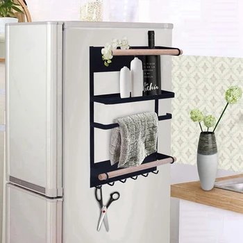 34cm high Kitchen Rack Fridge Magnetic Organizer - Paper Towel Holder, Rustproof Spice Jars Rack, Heavy-duty Refrigerator Shelf
34cm high Kitchen Rack Fridge Magnetic Organizer - Paper Towel Holder, Rustproof Spice Jars Rack, Heavy-duty Refrigerator Shelf