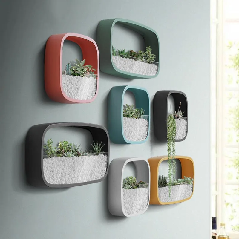 Creative Square Rectangular Wall Vase Metal Iron Art Hanging Vases Bonsai Planter Artificial Plant Flower Holder Shelf Decor
Creative Square Rectangular Wall Vase Metal Iron Art Hanging Vases Bonsai Planter Artificial Plant Flower Holder Shelf Decor