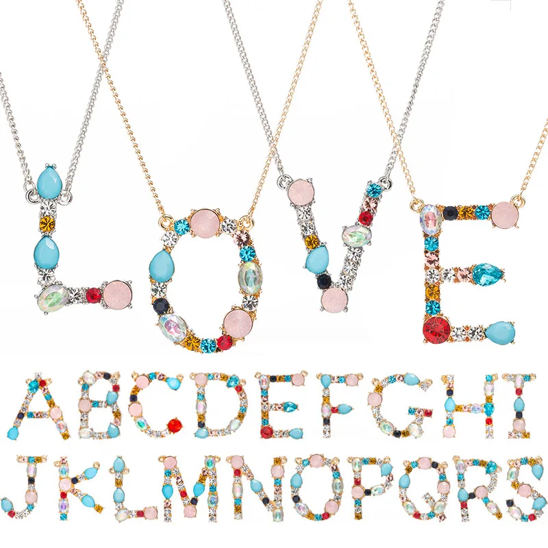 Silver 26 Letters Multicolor Colors Crystal Personalized Pendant Necklaces 1PC Adjustable Hot Sale High Quality Golden Seaside
Silver 26 Letters Multicolor Colors Crystal Personalized Pendant Necklaces 1PC Adjustable Hot Sale High Quality Golden Seaside