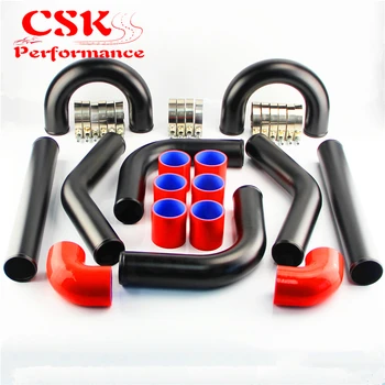 2.5" 63mm 8Pcs Universal Intercooler Turbo Boost Piping Pipe L=450mm + Silicone Hose T- Clamps Kit
2.5" 63mm 8Pcs Universal Intercooler Turbo Boost Piping Pipe L=450mm + Silicone Hose T- Clamps Kit