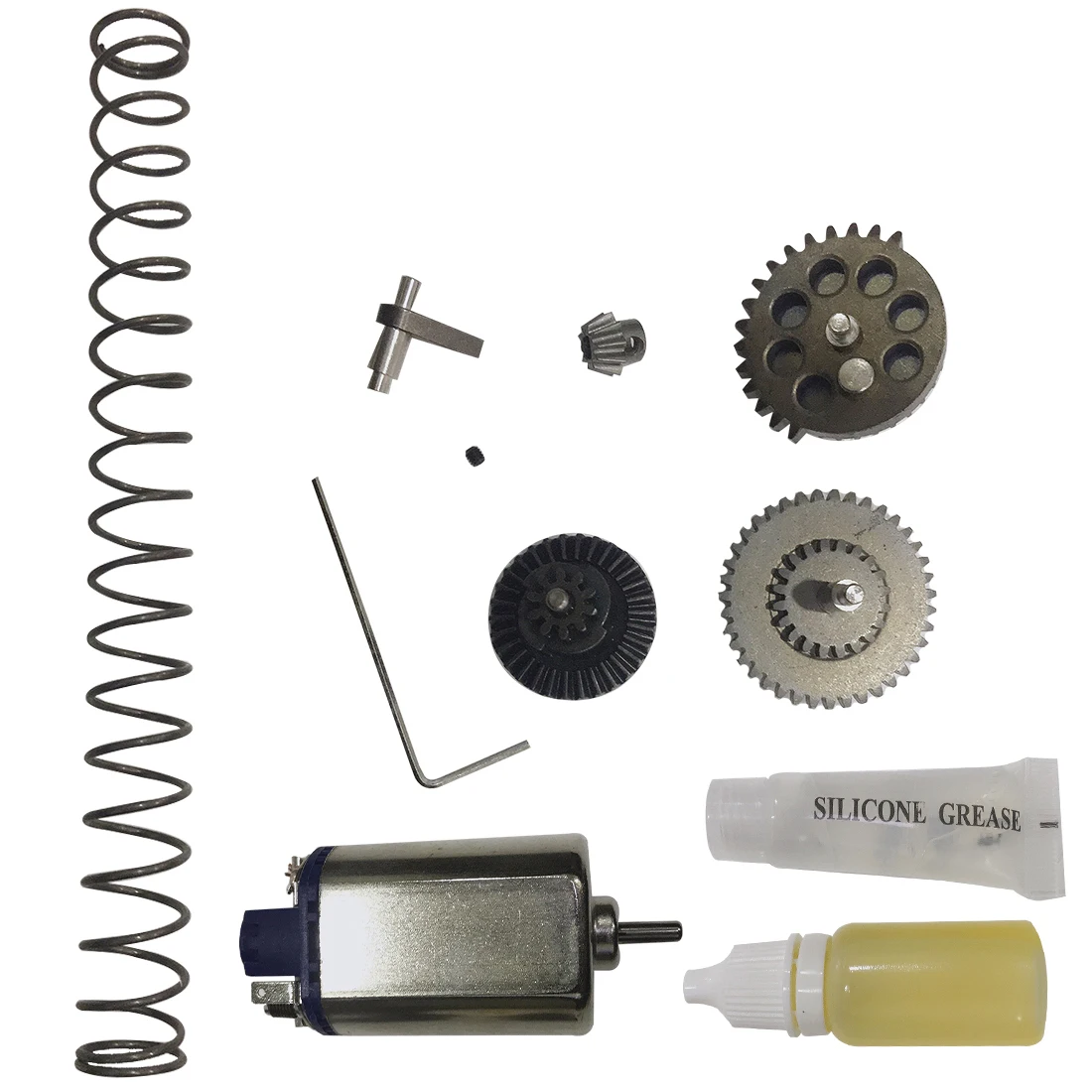 JM Gen.8 Gearbox Conversed Accessory Kit Automatic Blaster Suite Metal Gear And High Speed Motor And 1.2 Spring
JM Gen.8 Gearbox Conversed Accessory Kit Automatic Blaster Suite Metal Gear And High Speed Motor And 1.2 Spring