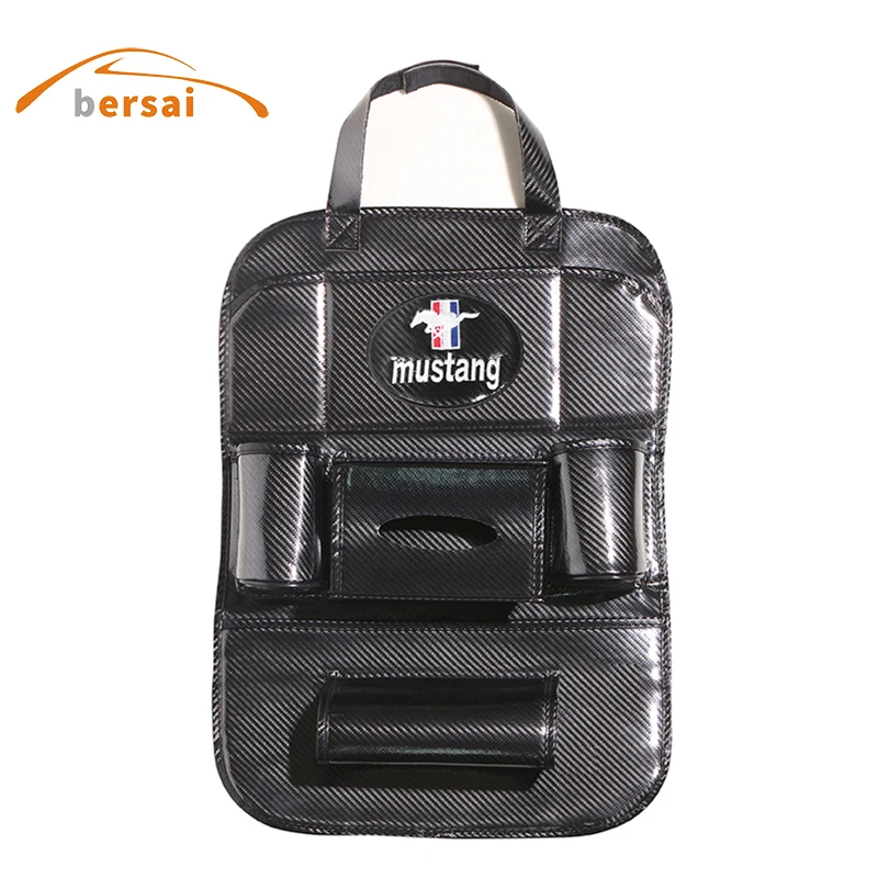 Carbon Fiber Car Seat Back Storage Bag Car styling For Ford mustang Shelby gt350 gt500 mustang v8 Seat Storage Bag accessories
Carbon Fiber Car Seat Back Storage Bag Car styling For Ford mustang Shelby gt350 gt500 mustang v8 Seat Storage Bag accessories