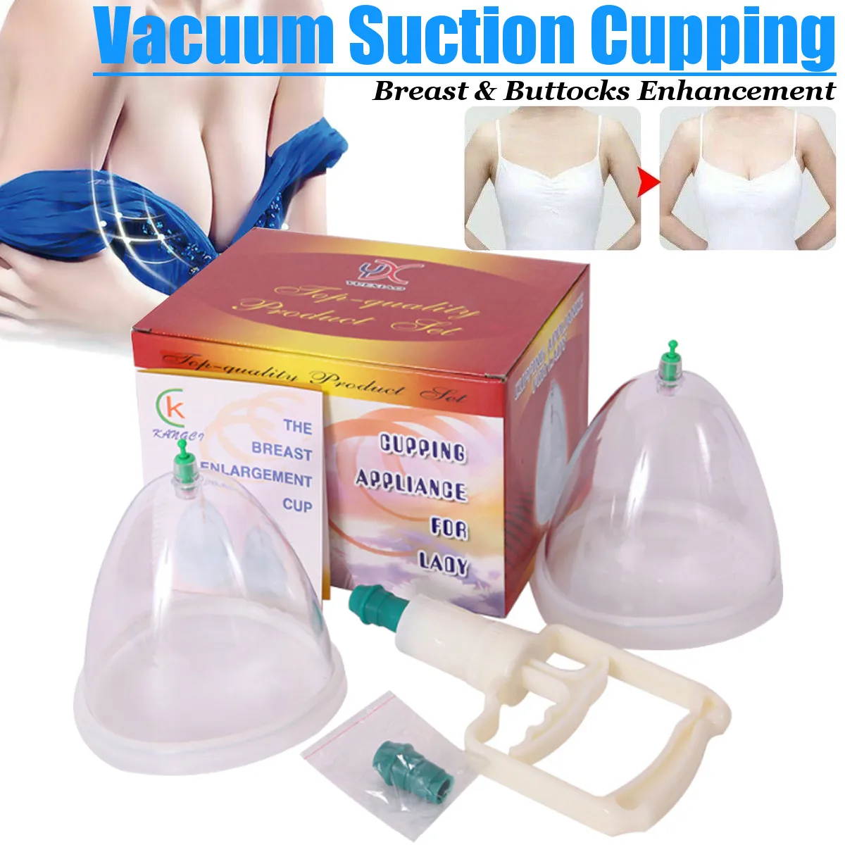 Healthy Breast & Buttocks Enhancement Pump Lifting Vacuum Suction Cupping Suction Therapy Device for lady with suction pump
Healthy Breast & Buttocks Enhancement Pump Lifting Vacuum Suction Cupping Suction Therapy Device for lady with suction pump