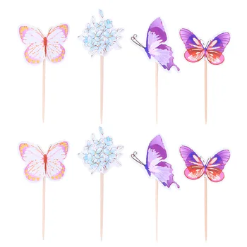 24 pcs Cupcake Toppers Paper Lovely Butterfly Flower Pattern Cake Picks Cake Decor for Dessert Shop Birthday Party Baby Shower
24 pcs Cupcake Toppers Paper Lovely Butterfly Flower Pattern Cake Picks Cake Decor for Dessert Shop Birthday Party Baby Shower