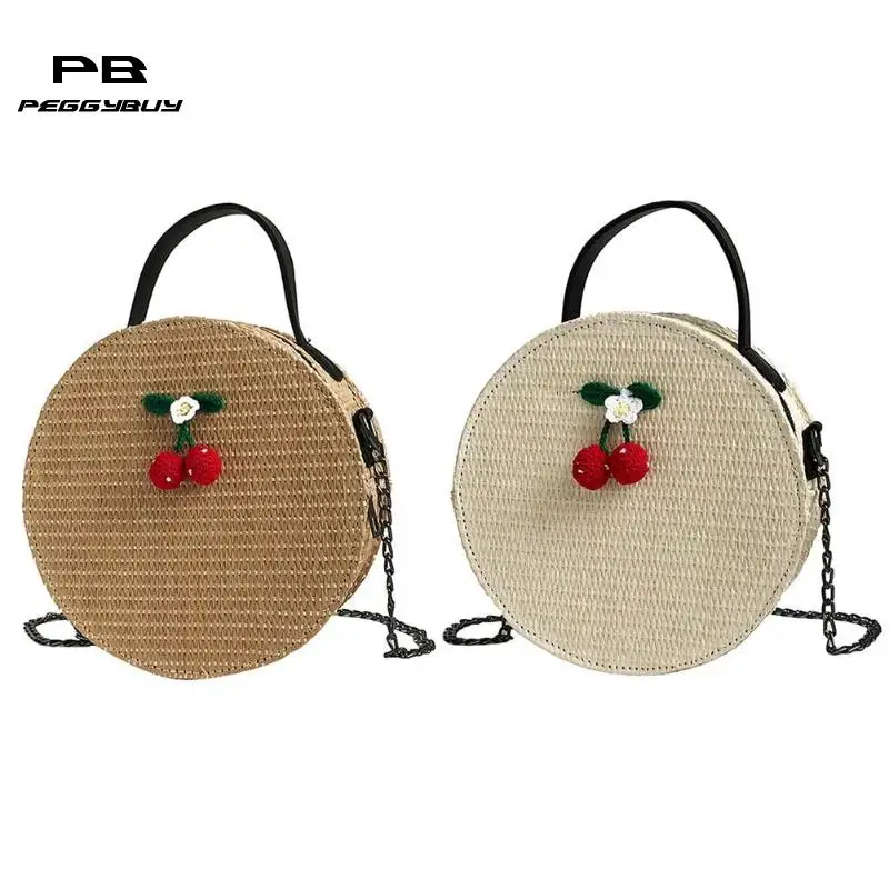 Women Straw Bag Crossbody Bags For Girls Fashion Round Saddle Bag Rattan Woven Shoulder Messenger Bags Lady Tote Handbag Bolsas 
Women Straw Bag Crossbody Bags For Girls Fashion Round Saddle Bag Rattan Woven Shoulder Messenger Bags Lady Tote Handbag Bolsas