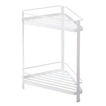 Art Double Iron Layer Shelf Corner Storage Shelf Two Layers Spice Rack Bathroom Toiletries Storage Rack (White)
Art Double Iron Layer Shelf Corner Storage Shelf Two Layers Spice Rack Bathroom Toiletries Storage Rack (White)