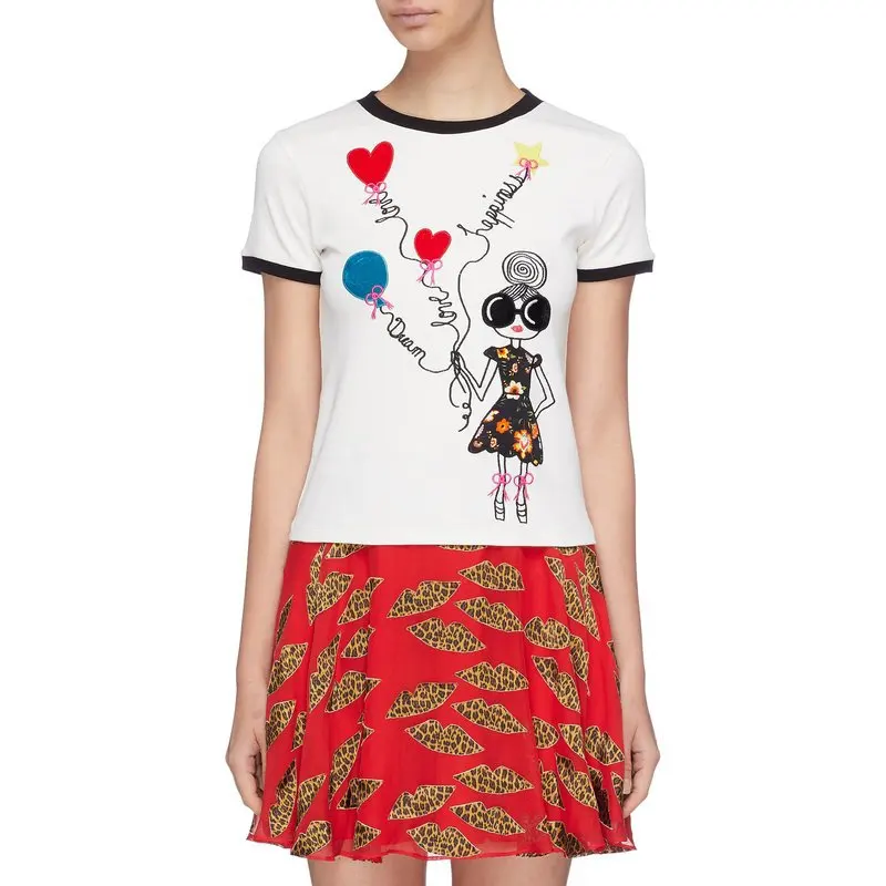 2019 Kawaii Women White T-Shirt Tops Women Summer Funny Girl Embroidery Short Sleeve Female Tee Shirts Clothes
2019 Kawaii Women White T-Shirt Tops Women Summer Funny Girl Embroidery Short Sleeve Female Tee Shirts Clothes