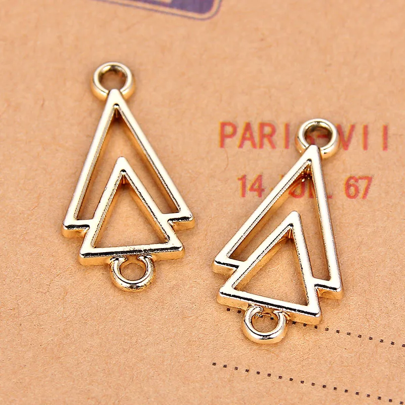30 Pcs Golden Tree Shape Triangle Alloy Connectors Charm For DIY Fashion Jewelry Making Accessories 2.4x1.2cm
30 Pcs Golden Tree Shape Triangle Alloy Connectors Charm For DIY Fashion Jewelry Making Accessories 2.4x1.2cm