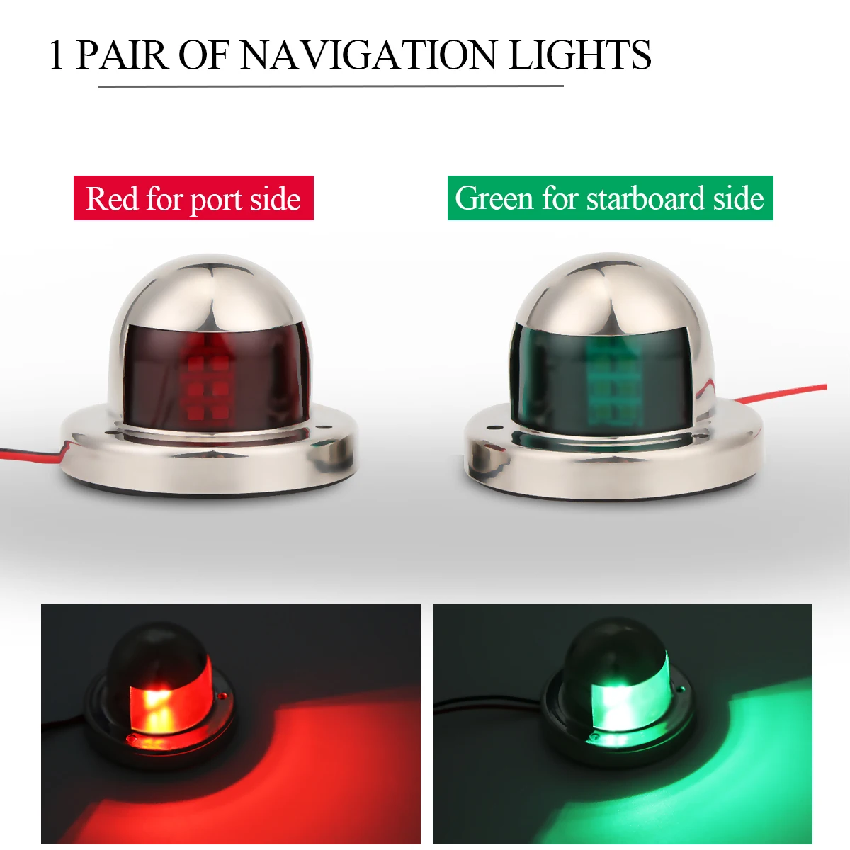 2pcs Stainless Steel Boat Navigation Light Green And Red Marine Yacht LED Starboard And Port Side Light Stainless Steel Bow hot
2pcs Stainless Steel Boat Navigation Light Green And Red Marine Yacht LED Starboard And Port Side Light Stainless Steel Bow hot