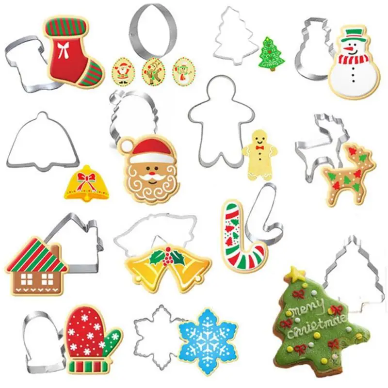 Cartoon Cookie Cutter Stainless Steel Cut Candy Biscuit Mold Cooking Tools Christmas Theme Metal Cutters Mould Kitchen Bakeware
Cartoon Cookie Cutter Stainless Steel Cut Candy Biscuit Mold Cooking Tools Christmas Theme Metal Cutters Mould Kitchen Bakeware