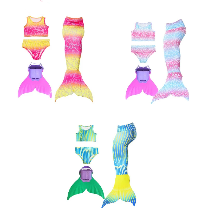 Girls Mermaid Tail Swimming Flipper Swimable Mermaid Tail with Monofin Kids Bikini Swimwear Children Swimsuit
Girls Mermaid Tail Swimming Flipper Swimable Mermaid Tail with Monofin Kids Bikini Swimwear Children Swimsuit