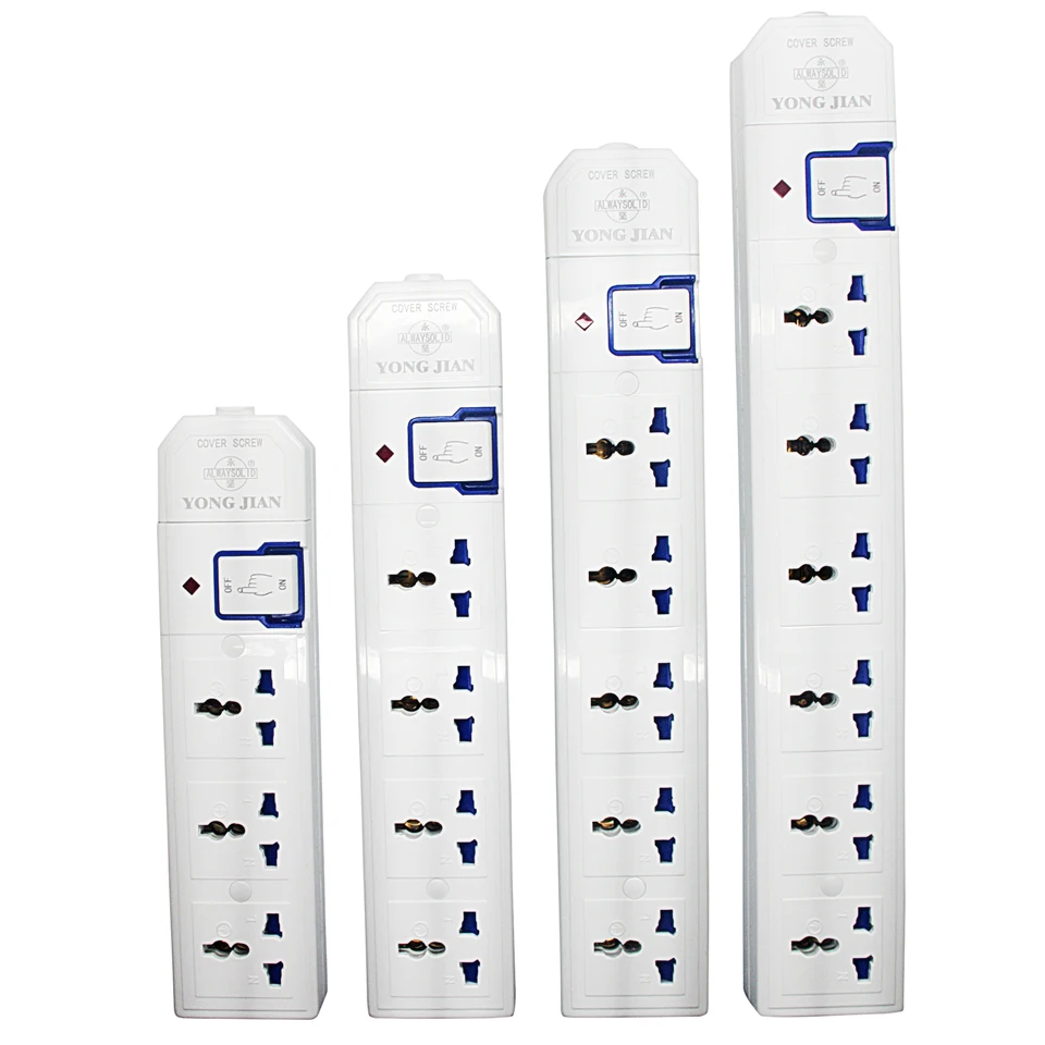 Multiple AC Electrical Rewireable Power Strip 3 4 5 6 Outlets US EU UK AU CN Outlets Extension Socket Cord Cable 10A 250V 2000W 
Multiple AC Electrical Rewireable Power Strip 3 4 5 6 Outlets US EU UK AU CN Outlets Extension Socket Cord Cable 10A 250V 2000W