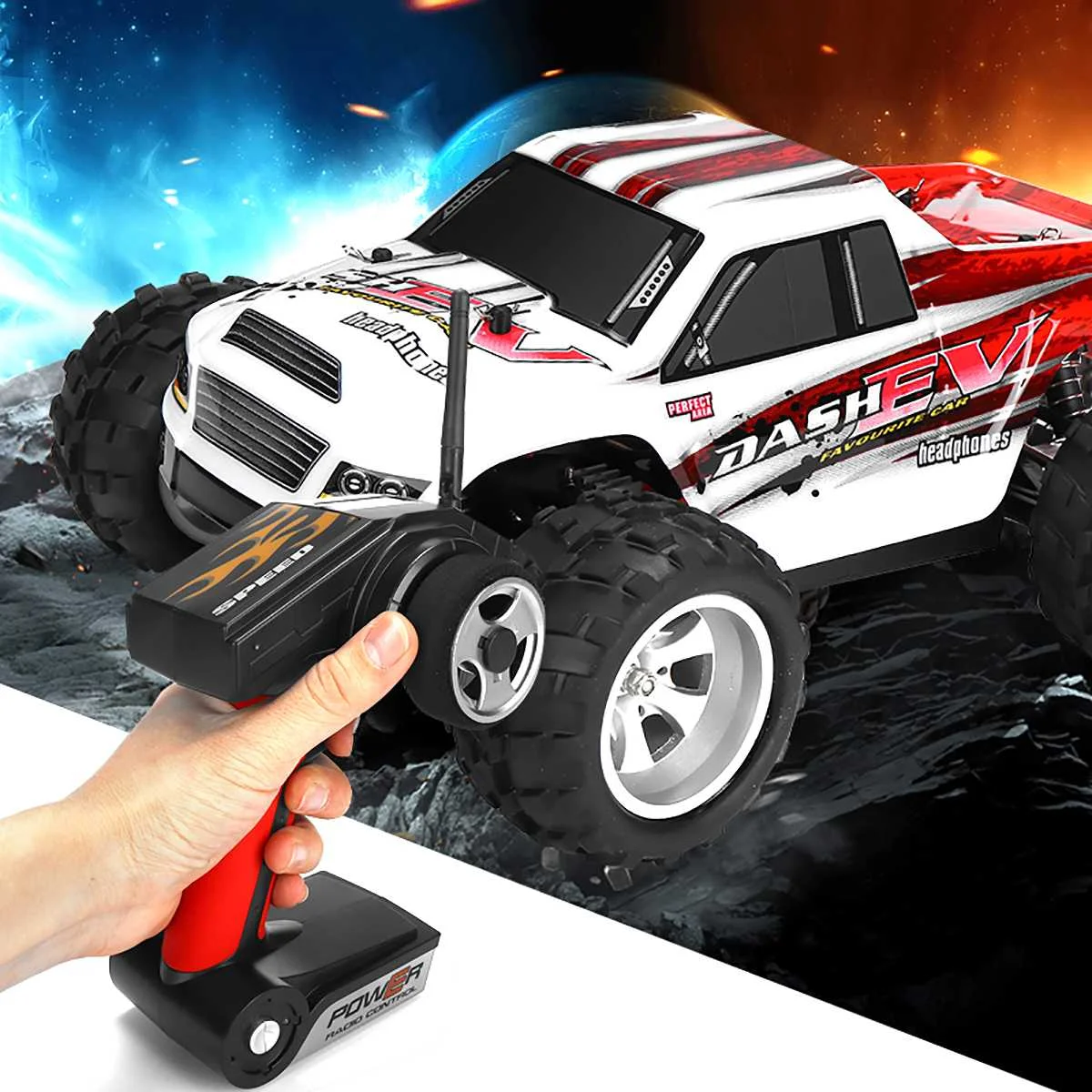 75km/h 1:18 WLtoys A979B Truck 2.4G 4WD RC Car 70KM/h High Speed Off-Road Racing Buggy Truck Toys Remote Control Car Power Motor
75km/h 1:18 WLtoys A979B Truck 2.4G 4WD RC Car 70KM/h High Speed Off-Road Racing Buggy Truck Toys Remote Control Car Power Motor