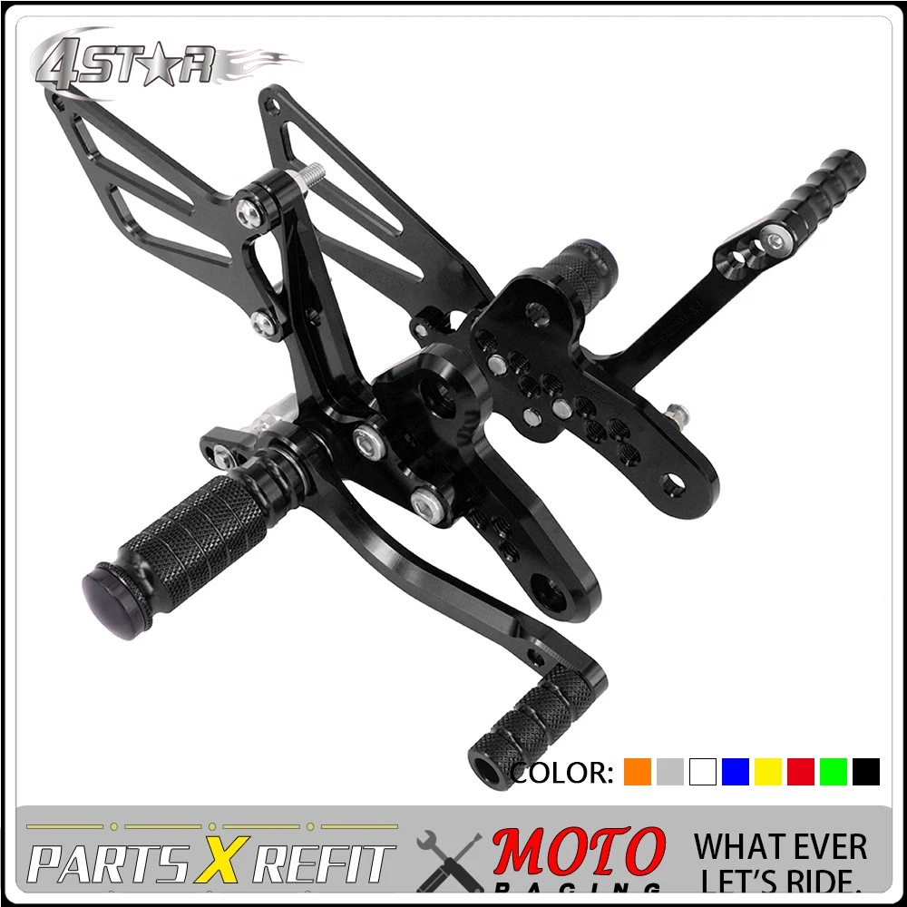 Motorbike CNC Aluminum Adjustable Footpegs Foot Pegs Footrest Pedals Rests Rear Set For SUZUKI Hayabusa GSXR1300 1999-2013
Motorbike CNC Aluminum Adjustable Footpegs Foot Pegs Footrest Pedals Rests Rear Set For SUZUKI Hayabusa GSXR1300 1999-2013