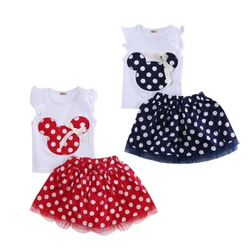 1-4Year Cute Summer Toddler Kids Baby Girl Cotton Tops Sleeveless T-Shirt Vest mouse+Party Dress Skirt Clothes Set 2PCS
1-4Year Cute Summer Toddler Kids Baby Girl Cotton Tops Sleeveless T-Shirt Vest mouse+Party Dress Skirt Clothes Set 2PCS