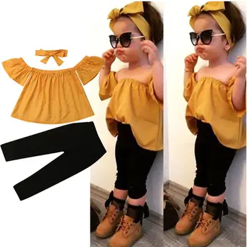 Emmababy High Quality Toddler Baby Girls Off Shoulder Children Clothing Set Leisure 3Pcs Top Pants Headband Outfits Clothes
Emmababy High Quality Toddler Baby Girls Off Shoulder Children Clothing Set Leisure 3Pcs Top Pants Headband Outfits Clothes