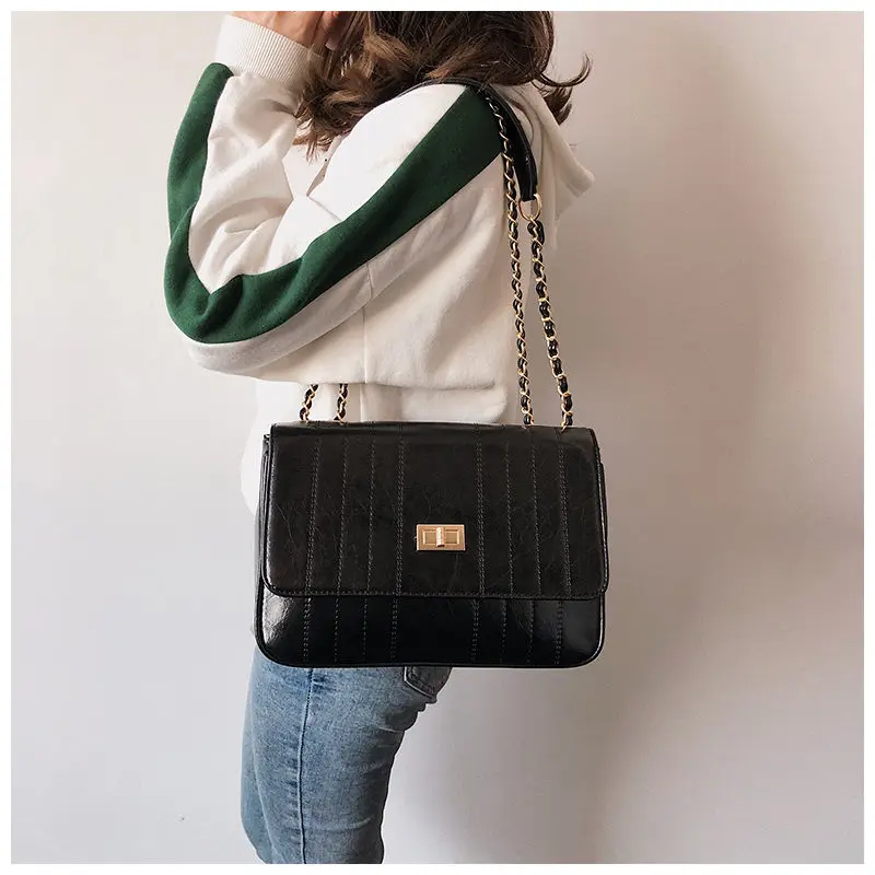 VOLESS Large Capacity Handbag Women Casual Tote Satchels Chain Shoulder Bag Female Solid High Quality Leather Lady Crossbody Bag
VOLESS Large Capacity Handbag Women Casual Tote Satchels Chain Shoulder Bag Female Solid High Quality Leather Lady Crossbody Bag